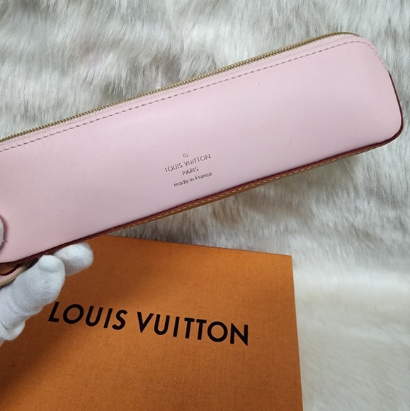 ❌️SOLD❌️Authentic LV Damier Azur Elizabeth Pencil Pouch Rose Ballerine - Picture 14 of 16